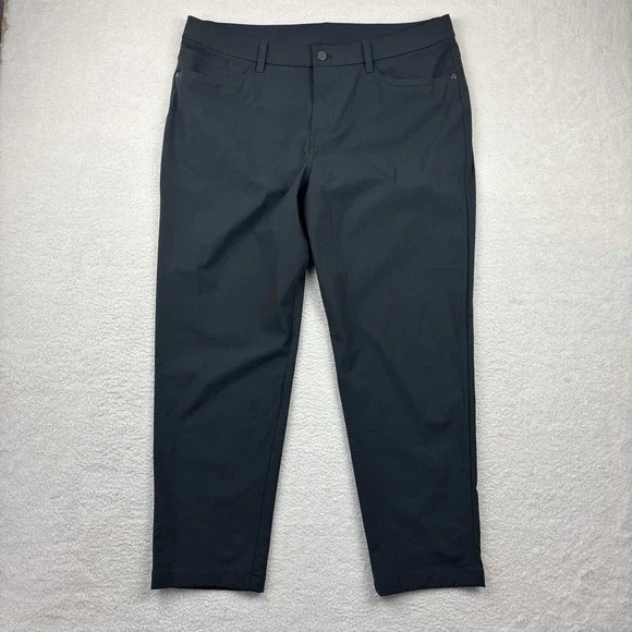 LULULEMON ABC Classic Fit‎ Warpstreme Mens Pants Size 36 Gray 5-Pocket Chino EUC